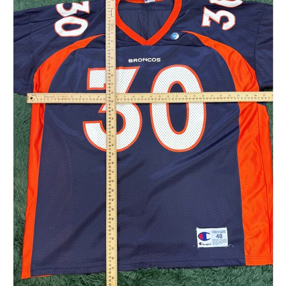 Denver Broncos Terrell Davis Blue & Orange Jersey Size XL NFL UNISEX 90s - Picture 2 of 4